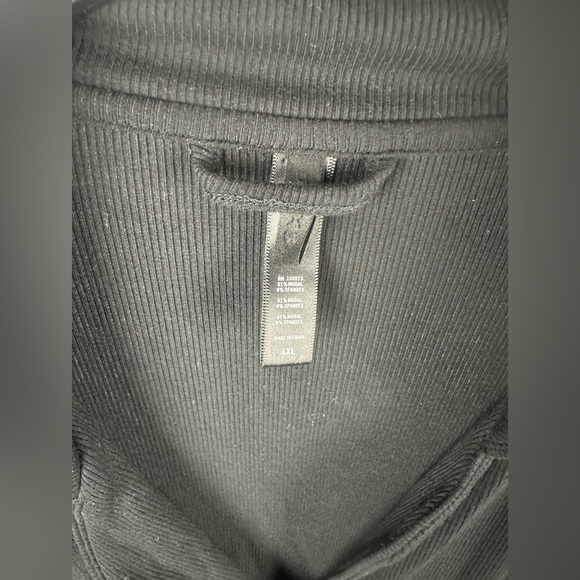 Skims SOFT LOUNGE LONG SLEEVE BLACK SLEEP TOP Size 4X (26-28)NWT - Picture 9 of 17